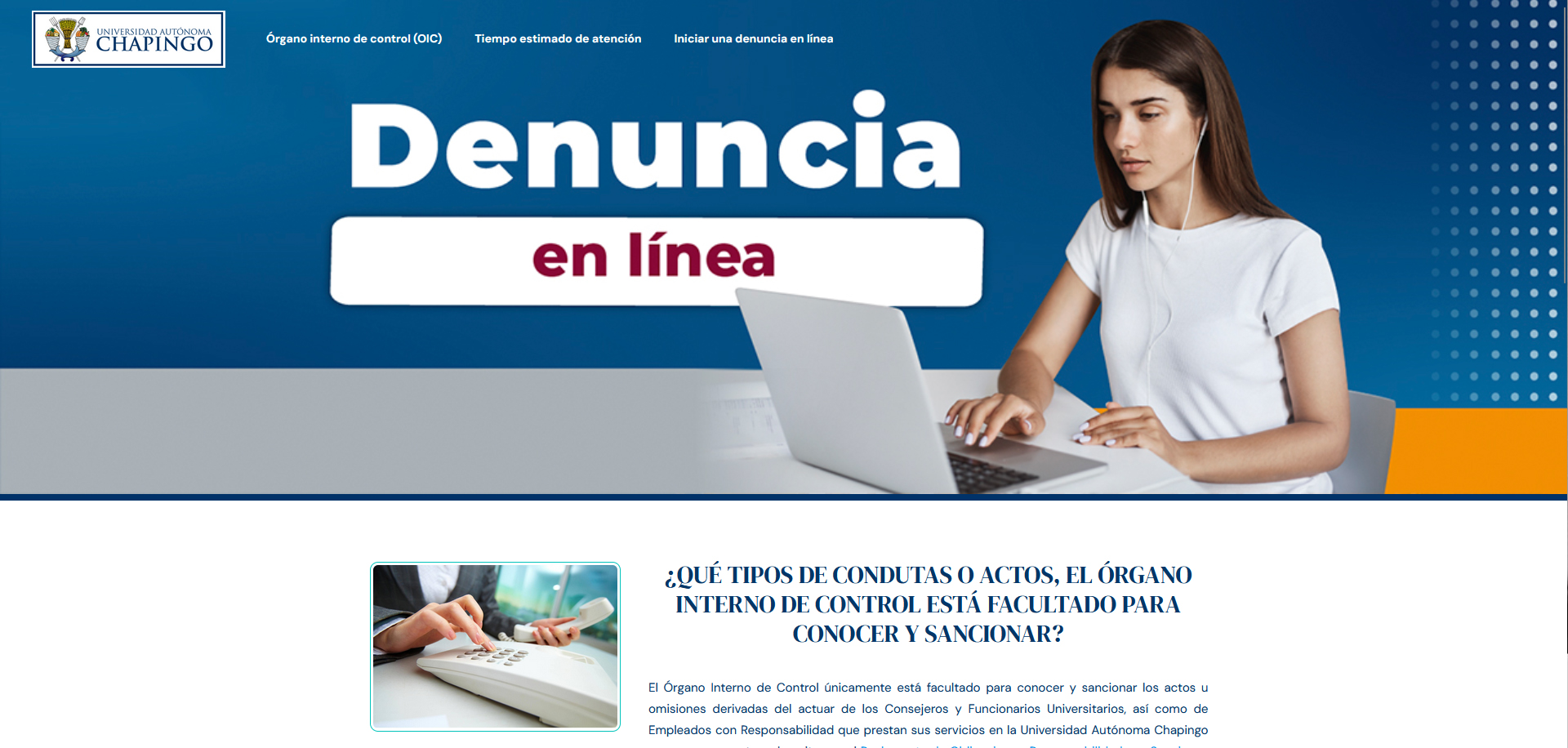 Denuncias en línea Chapingo